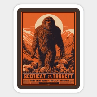 Bigfoot Movie Poster Sticker